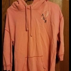 3/4 sleeve pink sweatshirt